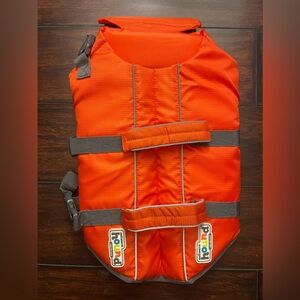 NWOT Outward Hound Graby Splash Orange Dog Life Jacket Sz Medium